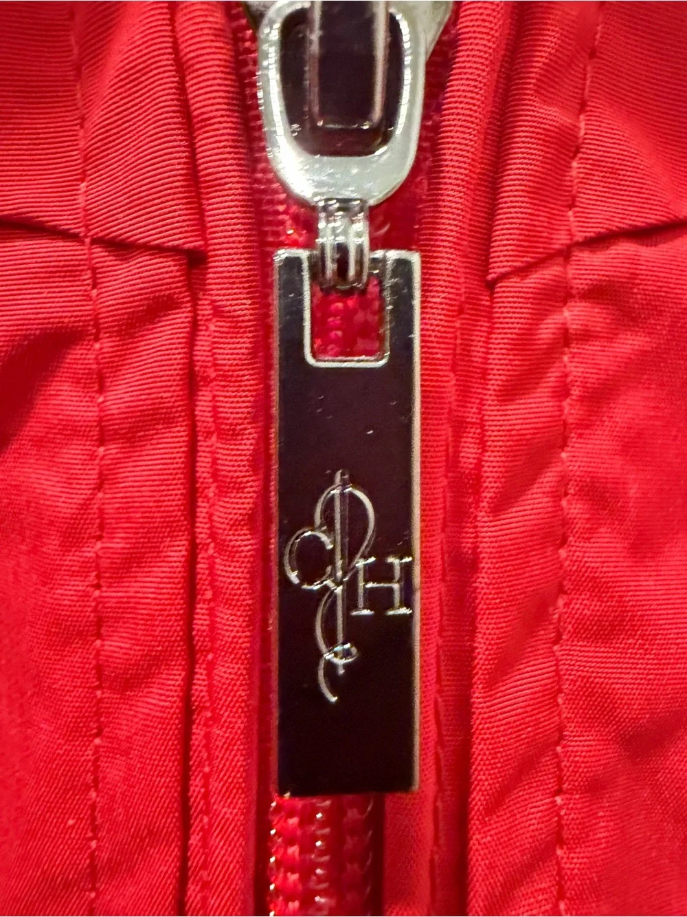 Cole Haan Women's Red Hooded Rain Jacket